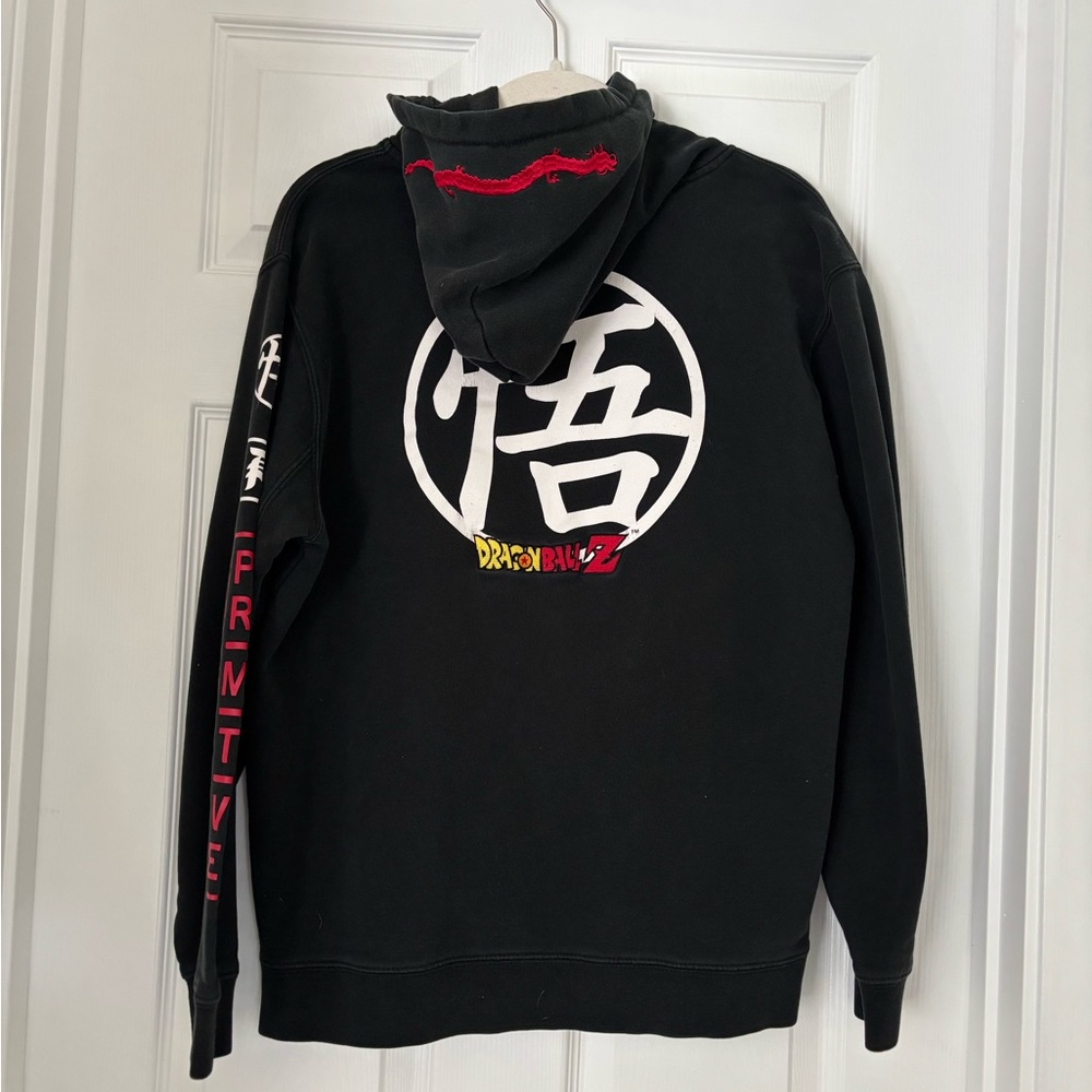 Rare HTF  Black Dragon Ball Z Primitive Hoodie Men Size Medium; Min Fade